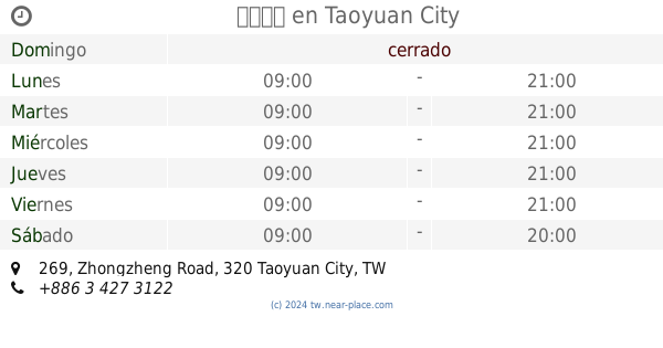 Horarios Contactos